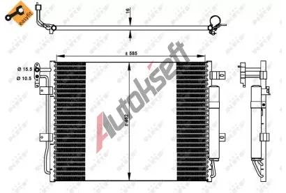NRF Kondenztor klimatizace EASY FIT NRF 350330, 350330