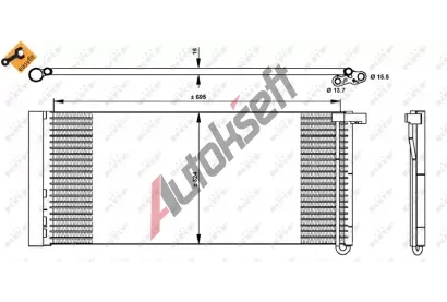 NRF Kondenztor klimatizace EASY FIT NRF 350331, 350331