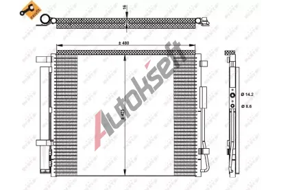 NRF Kondenztor klimatizace EASY FIT NRF 350333, 350333