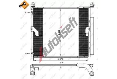NRF Kondenztor klimatizace EASY FIT NRF 350335, 350335