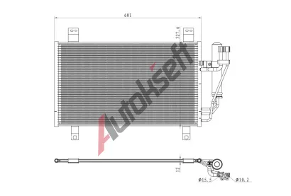 NRF Kondenztor klimatizace EASY FIT NRF 350361, 350361