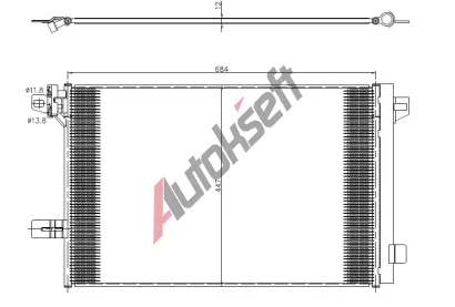 NRF Kondenztor klimatizace EASY FIT NRF 350369, 350369