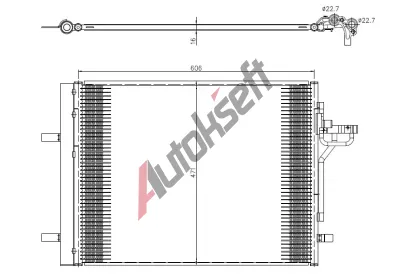 NRF Kondenztor klimatizace NRF 350375, 350375