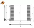 NRF Kondenztor klimatizace EASY FIT NRF 350393, 350393