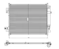 Kondenztor klimatizace NRF ‐ NRF 350418