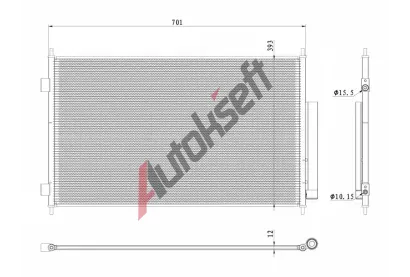 NRF Kondenz�tor klimatizace NRF 350426, 350426