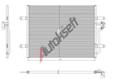 NRF Kondenztor klimatizace EASY FIT NRF 350444, 350444