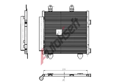 NRF Kondenztor klimatizace EASY FIT NRF 350445, 350445