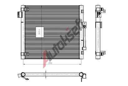 NRF Kondenztor klimatizace EASY FIT NRF 350447, 350447