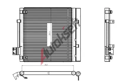NRF Kondenztor klimatizace EASY FIT NRF 350448, 350448