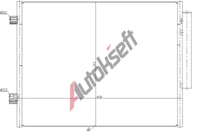NRF Kondenzátor klimatizace EASY FIT NRF 350458, 350458 NRF Kondenzátor klimatizace EASY FIT NRF 350458, 350458