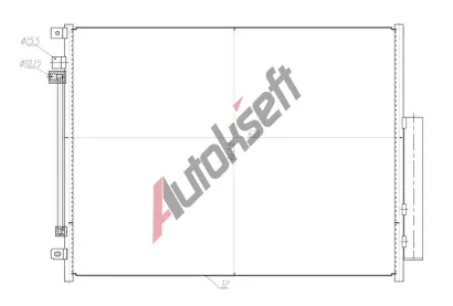NRF Kondenztor klimatizace EASY FIT NRF 350459, 350459