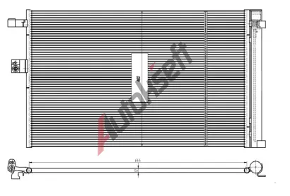 NRF Kondenztor klimatizace EASY FIT NRF 350462, 350462