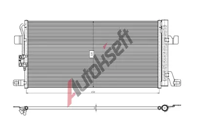NRF Kondenztor klimatizace EASY FIT NRF 350463, 350463