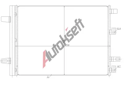 NRF Kondenztor klimatizace EASY FIT NRF 350465, 350465