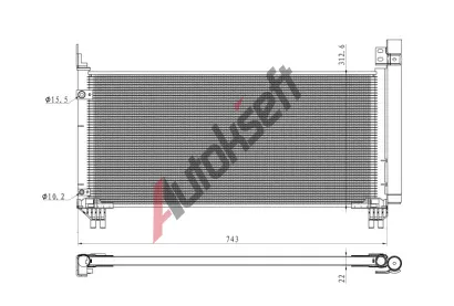 NRF Kondenztor klimatizace EASY FIT NRF 350466, 350466