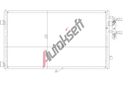 NRF Kondenztor klimatizace EASY FIT NRF 350467, 350467