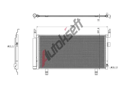 NRF Kondenztor klimatizace EASY FIT NRF 350468, 350468
