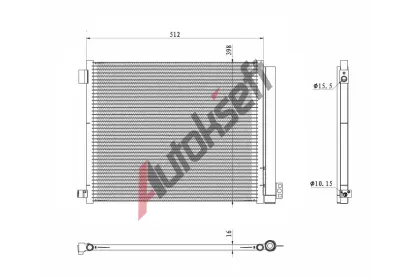 NRF Kondenztor klimatizace EASY FIT NRF 350469, 350469