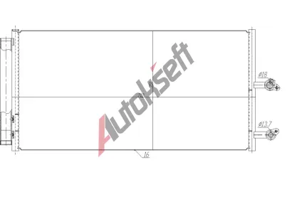 NRF Kondenztor klimatizace EASY FIT NRF 350470, 350470