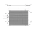 Kondenztor klimatizace NRF ‐ NRF 350471