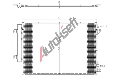 NRF Kondenztor klimatizace EASY FIT NRF 350472, 350472