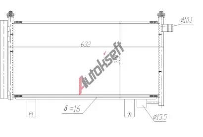 NRF Kondenzátor klimatizace EASY FIT NRF 350473, 350473 NRF Kondenzátor klimatizace EASY FIT NRF 350473, 350473