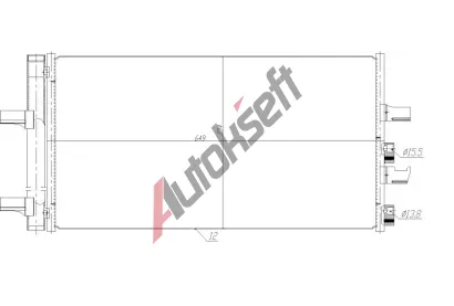 NRF Kondenztor klimatizace EASY FIT NRF 350474, 350474