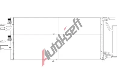 NRF Kondenztor klimatizace EASY FIT NRF 350475, 350475