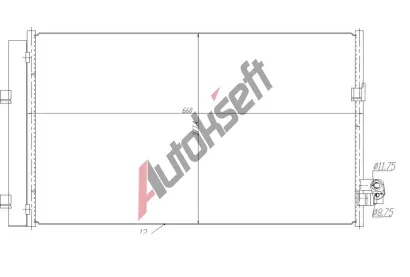 NRF Kondenztor klimatizace EASY FIT NRF 350476, 350476