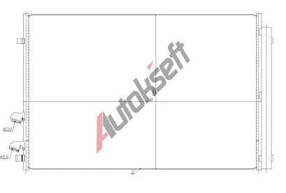 NRF Kondenztor klimatizace EASY FIT NRF 350477, 350477