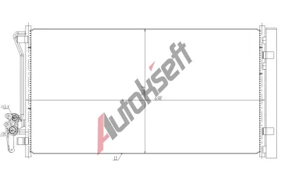 NRF Kondenztor klimatizace EASY FIT NRF 350479, 350479