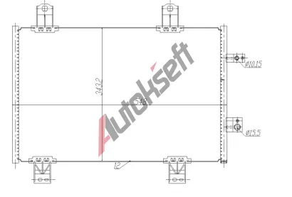 NRF Kondenztor klimatizace EASY FIT NRF 350480, 350480