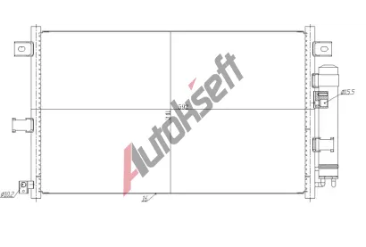 NRF Kondenz�tor klimatizace EASY FIT NRF 350481, 350481