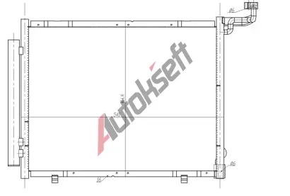 NRF Kondenztor klimatizace EASY FIT NRF 350482, 350482
