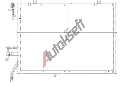 NRF Kondenztor klimatizace EASY FIT NRF 350483, 350483