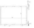 NRF Kondenztor klimatizace EASY FIT NRF 350484, 350484