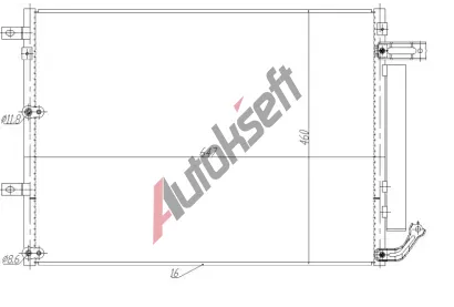 NRF Kondenztor klimatizace EASY FIT NRF 350485, 350485