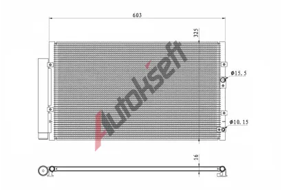 NRF Kondenztor klimatizace EASY FIT NRF 350487, 350487