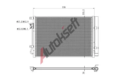 NRF Kondenztor klimatizace EASY FIT NRF 350492, 350492