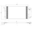 NRF Kondenzátor klimatizace EASY FIT NRF 350493, 350493