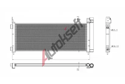 NRF Kondenztor klimatizace EASY FIT NRF 350495, 350495