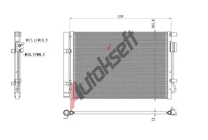NRF Kondenztor klimatizace EASY FIT NRF 350496, 350496