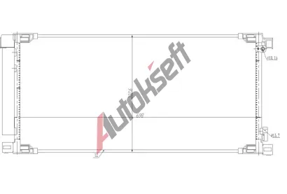 NRF Kondenzátor klimatizace EASY FIT NRF 350498, 350498  NRF Kondenzátor klimatizace EASY FIT NRF 350498, 350498