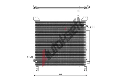 NRF Kondenztor klimatizace EASY FIT NRF 350499, 350499