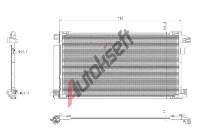 NRF Kondenztor klimatizace EASY FIT NRF 350500, 350500