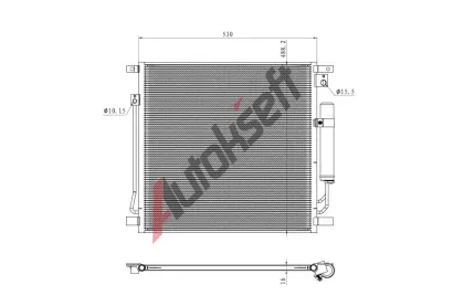 NRF Kondenzátor klimatizace EASY FIT NRF 350502, 350502 NRF Kondenzátor klimatizace EASY FIT NRF 350502, 350502