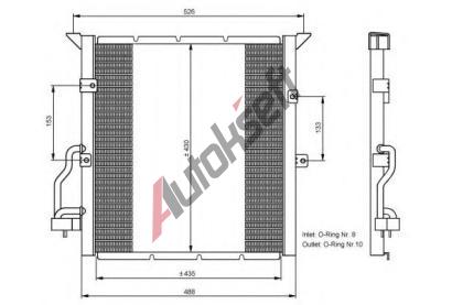 NRF Kondenz�tor klimatizace NRF 35107, 35107