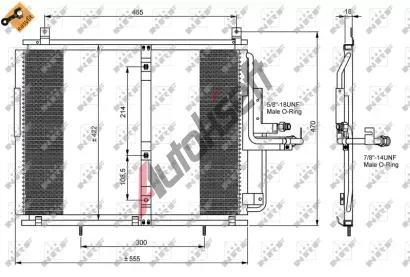 NRF Kondenztor klimatizace NRF 35244, 35244
