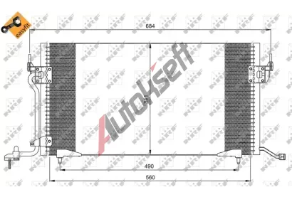 NRF Kondenztor klimatizace NRF 35260, 35260